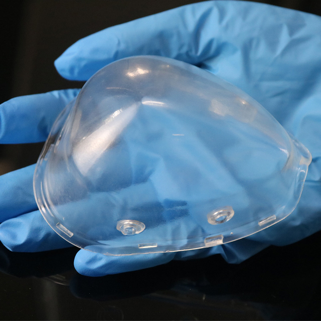 فراغ صب قناع مطاطي ناعم شفاف